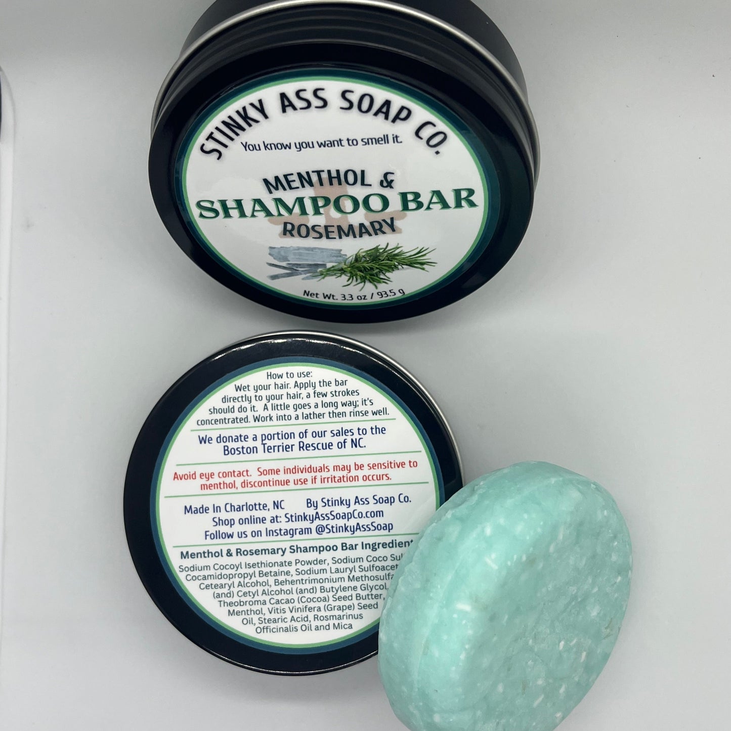 Menthol & Rosemary Shampoo Bar